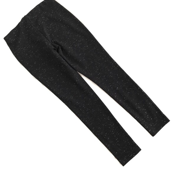 SOLD!!  Lou & Grey Small Heather Black Speckled Stripe Leggings - Picture 6 of 11